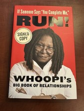 Whoopi Goldberg Autographed Book If Someone Says "You Complete Me," RUN!