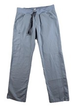 FIGS Scrub Pants Womens M Blue Technical Collection Drawstring Pockets Straight