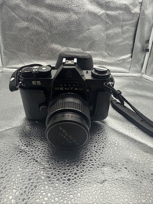 Asahi Pentax ES Film Camera Asahi SMC AKUMA 50mm 1.4 1:1.4/50 Lens w/ Case