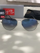 RAY-BAN RB3026, occhiali da sole aviatore, montatura argento/lente grande 62 mm grigio sfumato