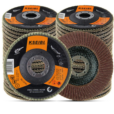 KSEIBI 686064 Aluminum Oxide 4 1/2 Inch Auto Body Flap Disc Sanding Grinding Whe
