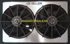 Aluminum Radiator Fan Shroud Gm Cars Cadillac 30 12 Wide Core W 14 Fans