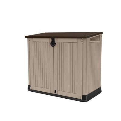 Keter Store-It-Out MIDI Outdoor Resin Storage Shed Weather-Resistant Beige