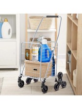 Grocery Shopping Cart 45L Stair Climbing Foldable Lightweight Travel