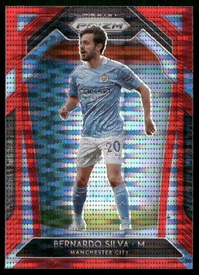 Bernardo Silva - 2020-21 Panini Prizm Premier League - Red Disco Prizm #100