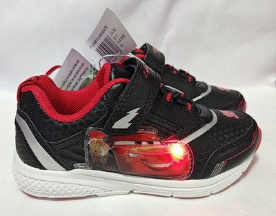 Disney Cars Boys Hook and Loop Light Up Sneakers. (Toddler/Little Kids) 7 - 12