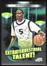 4412G 2023-24 Topps Chrome Cosmic #ET-12 De'Aaron Fox Extraterrestrial Talent