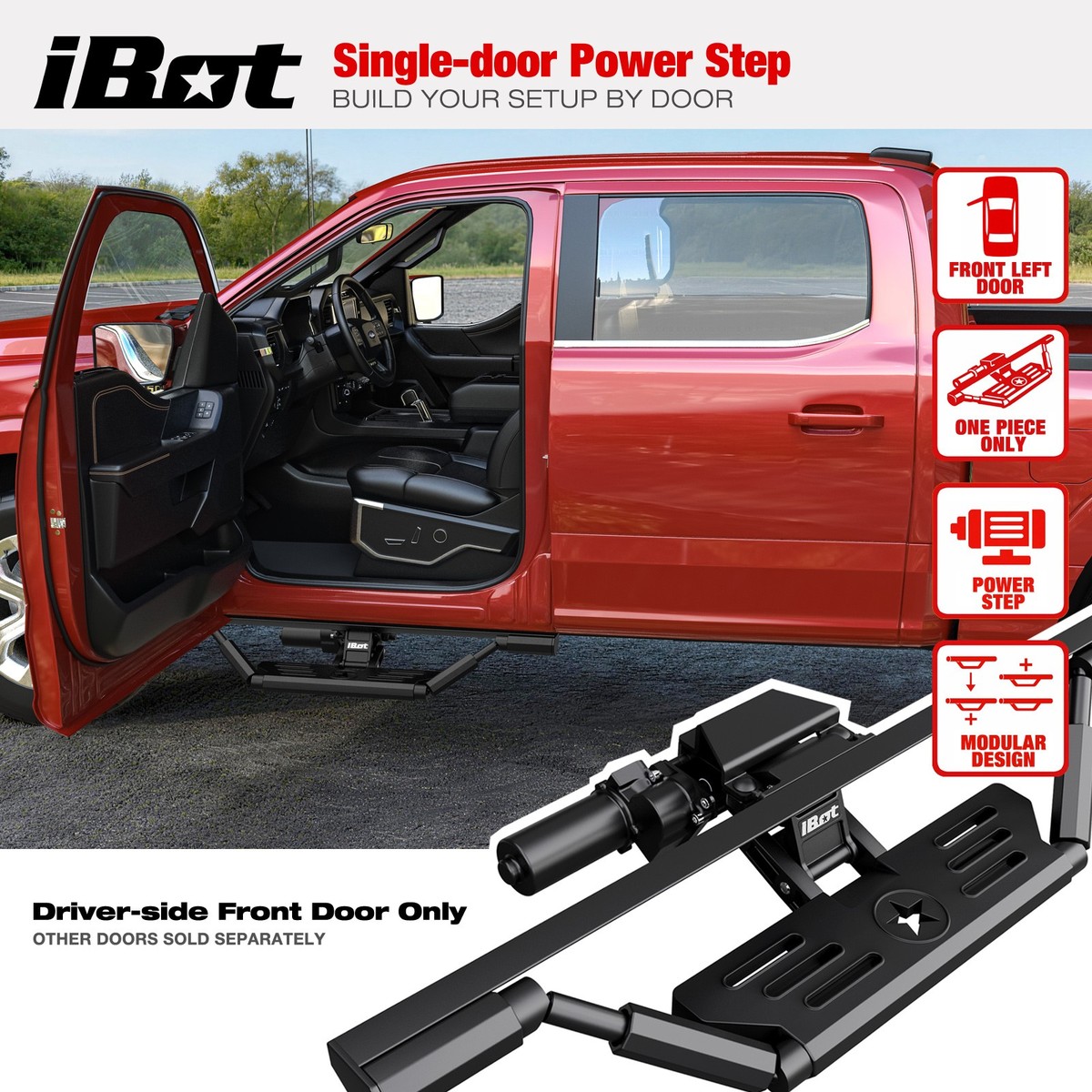 APS Power Steps Fit 09-18 Dodge Ram 1500 10-26 2500 3500 Crew Cab