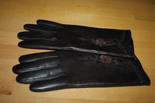 Roeckl Handschuhe Leder braun, Kaschmir Wollfutter, 1 x getragen; Größe 7,5