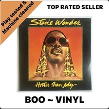 Stevie Wonder Hotter Than July Portuguese Issue Vinyl Record  LP VG+ / VG