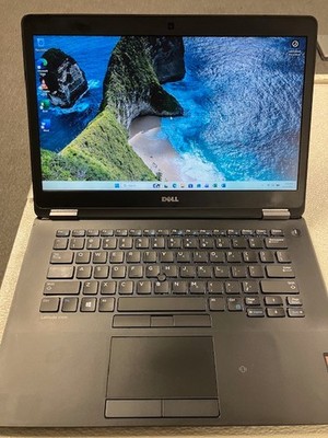 Dell Latitude E7470 14'' Laptop i5-6300U 12GB RAM 256GB SSD Win 11 Pro Backlit