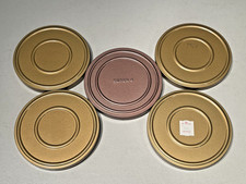 Vintage LOT of  5  Empty 5" 8mm Film Movie Projector Reels with Cans 200ft