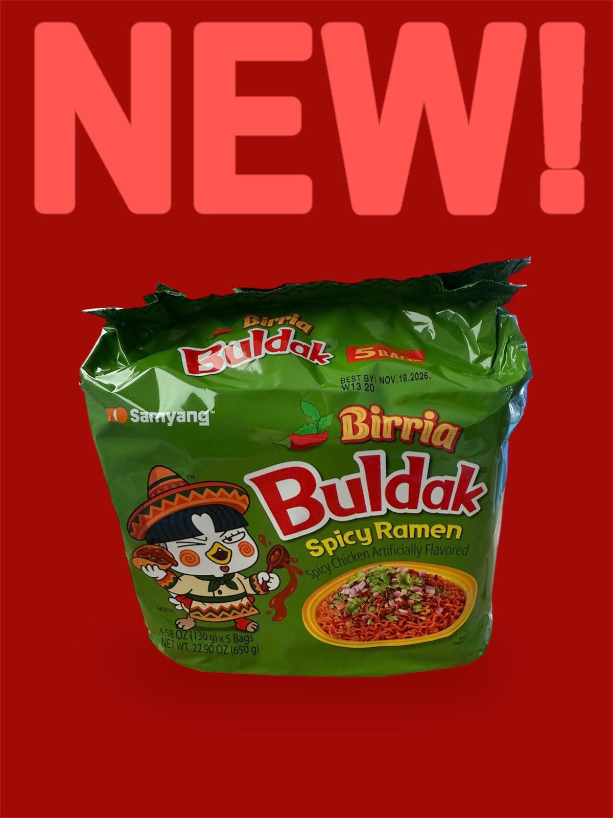  LIMITED*Samyang Buldak Spicy Ramen Birria Spicy Chicken Fla