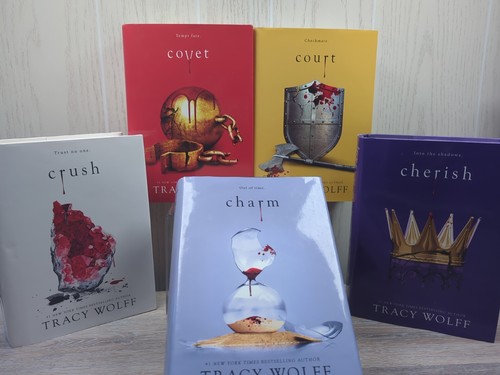 Crave Series 5 Books Set By Tracy Wolff (Cherish, Crush, Covet, Court, Charm) HC