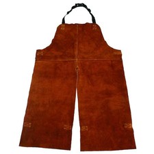 Condor 4Kxh5 Welding Apron, Leather, 48 In Length, Brown