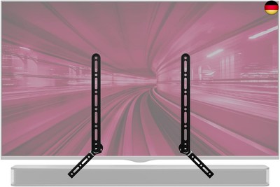 PUTORSEN Soundbar Halterung Universal für die Montage unter TV, für 23-65 Zoll T