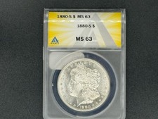 1880 S Morgan ANACS MS63 Beautiful Coin🍒💔🔥🔥
