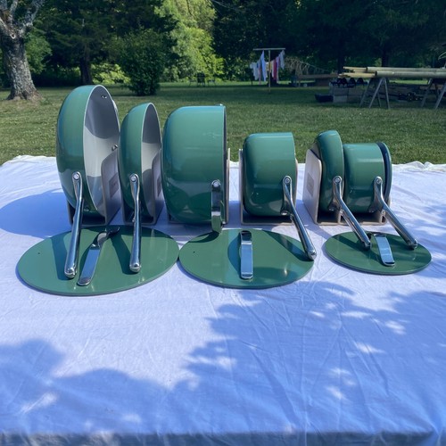 Caraway Non Stick Ceramic 15 pcs cookware set **Used- Read description** Sage