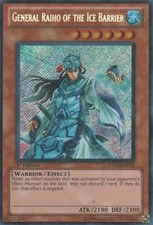 Moderately Played General Raiho of the Ice Barrier - HA04-EN025 - Secret Rare -