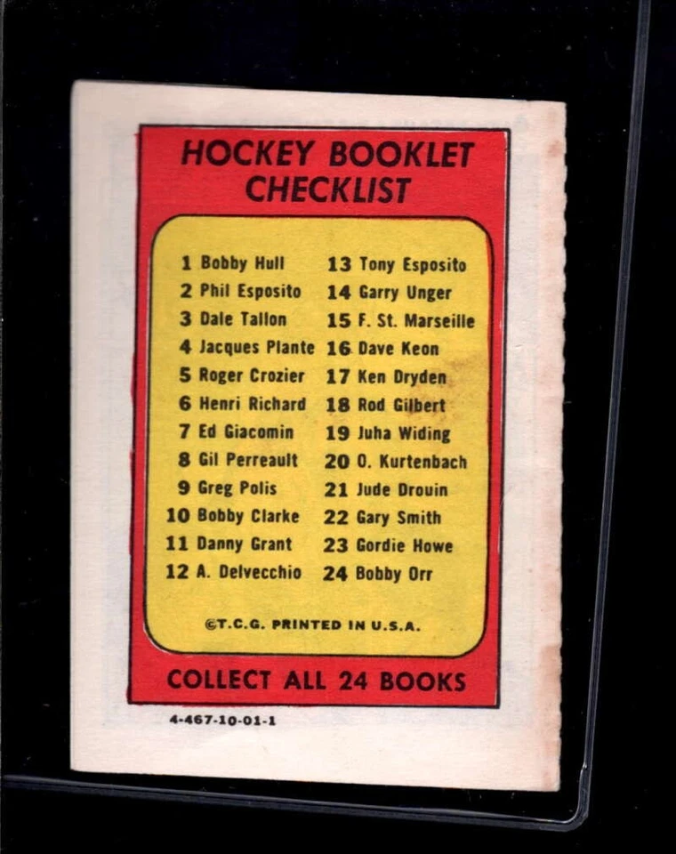 1971 Topps Booklet #22 Gary Smith   EX X3578153 - Image 2 of 3