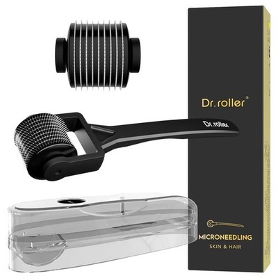 erma Roller 1mm, Bartroller Bartwuchs, Microneedling Derma Roller für Haare Gesi