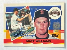 Matt Williams 2018 Topps Archives 1990 Topps Big Auto Autograph #d 27/99 Giants