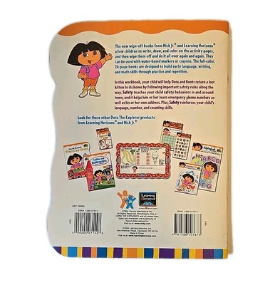 衛生日用品 dora Dora the Explorer Safety : Wipe-off Workbook by Learning Horizons