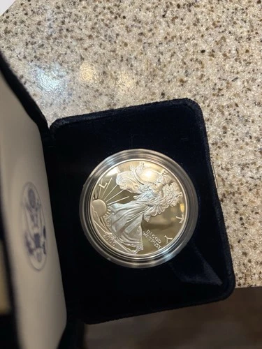 2000-P Proof American Silver Eagle Dollar $1 Box & COA US Mint