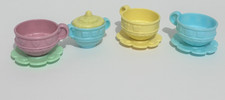 Vtg Fisher Price Tea Party Set 2000 Mattel Cups Plates Sugar Pot Incomplete
