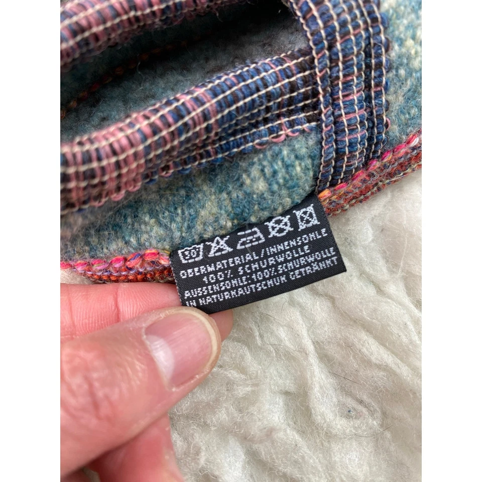 Zapatillas de lana virgen pura 18 EU 2.5 niño pequeño EE. UU. 100 % lana hechas en Austria Foto 4 de 4