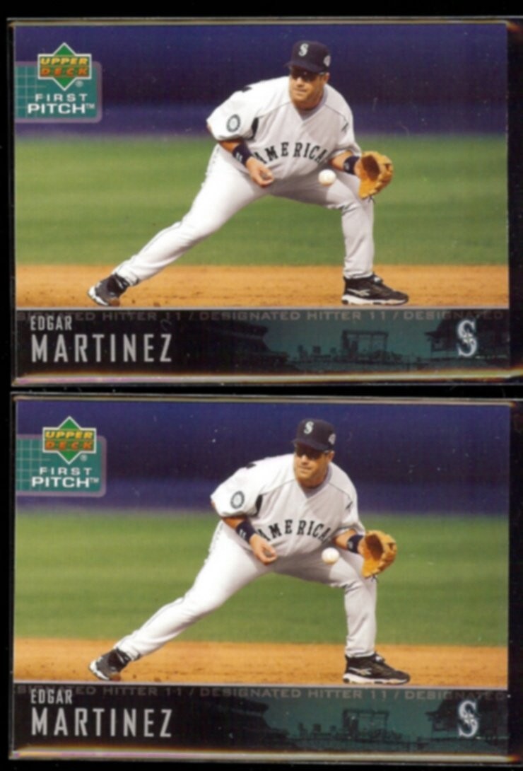 EDGAR MARTINEZ (2) 2004 Upper Deck 1st Pitch #74.  MARINERS