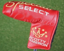 TITLEIST SCOTTY CAMERON SPECIAL SELECT BLADE PUTTER HEAD COVER RED ~ L@@K!!