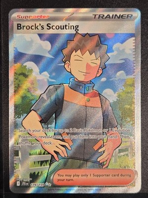 Brock's Scouting #179 Pokemon Journey Together NM