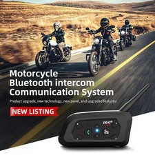 EJEAS Motorcycle Bluetooth Helmet Headset Intercom 850mAh Interphone for 6 Rider