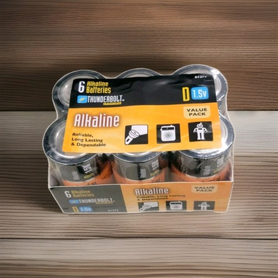 #ad Thunderbolt magnum Alkaline 1.5v battery D. 6pc $12.32