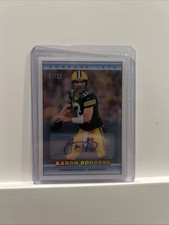 2022 Panini Clearly Donruss Football Aaron Rodger’s Auto - 4/10
