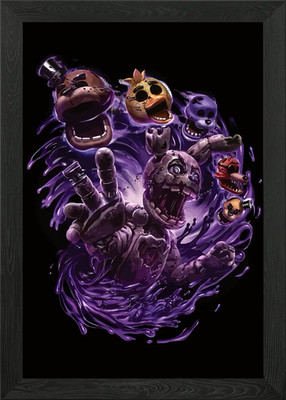 Five Nights at Freddy's Horror Kunst Gerahmtes Wandbild Poster Leinwanddruck Bild