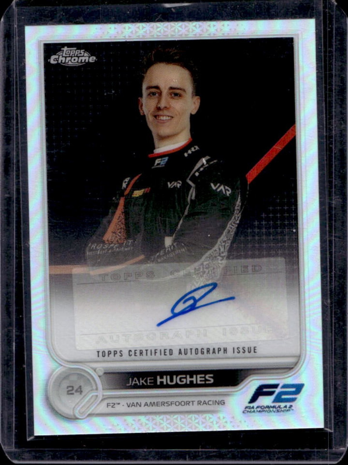 2022 Topps Chrome F1 Jake Hughes Auto #CAC-JH