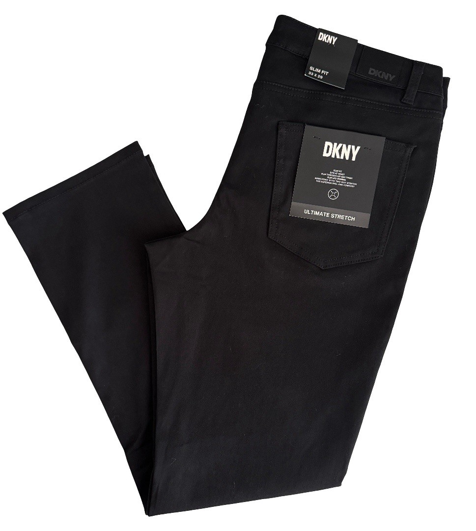 NWT DKNY Mens Ultimate Stretch Pants Stanton Slim Fit 32 33 34 36 