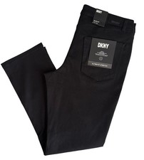 NWT DKNY Mens Ultimate Stretch Pants Stanton Slim Fit 32 33 34 36 Black P2