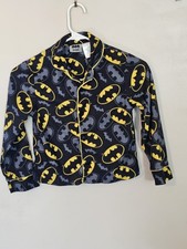 Boy's Flannel Batman Pajama Set, Size S 6/7 