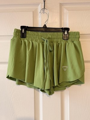 H2GEAR ACTIVE FLIRTY Bright Lime Green SHORT SKIRT Size Medium Tennis Pickleball