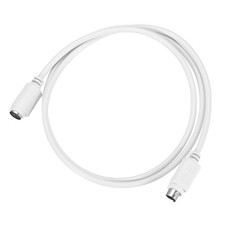 White PS/2 Mouse Keyboard Extension Cable 6Pin 3.2 Feet Male To Female