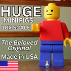 Custom GIANT JUMBO Minifig LEGO Mini fig ornament 10:1 ~18" MEGA - PICK COLORS!