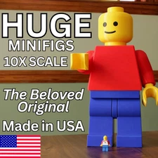 Custom GIANT JUMBO Minifig LEGO Mini fig ornament 10:1 ~18" MEGA - PICK COLORS!