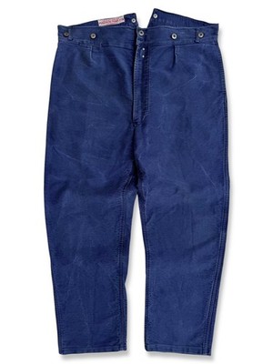 Vintage 1940s French Bleu Work Pants Made in France size 40/42 x 30