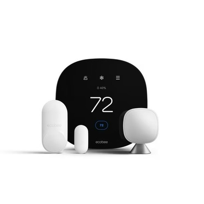 #ad ecobee3 lite Smart Thermostat Whole Home Sensors BlackWhite $168.78