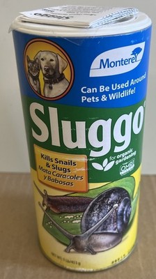 BRAND NEW Monterey Sluggo Snail Bait Wildlife and Pet Safe Slug Killer 1 lb
