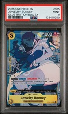 2025 ONE PIECE PROMOS ILLUSTRATION BOX EX #105 JEWELRY BONNEY PSA 9