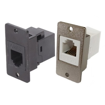 Reinforced 6P6C Panel Mount Phone Jacks With Threadeds Installation For Use